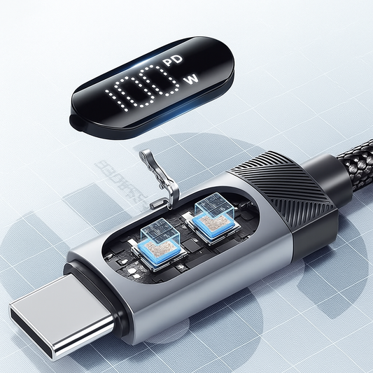 ESSAGER Ladekabel USB C mit Anzeige